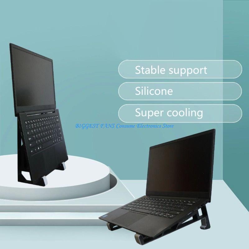 Laptop Stand Bamboo - Hiçbir Alet Kurulumu Gerektirmeyen Yan ve