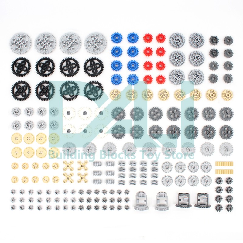 Tech Gear Accessories - Teknik MOC Parçaları 198 Adet Dişli