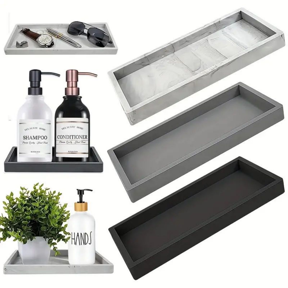 Tech Accessories For Office Desk - Çok Amaçlı Silikon Masa Tepsisi, Kırtasiye,