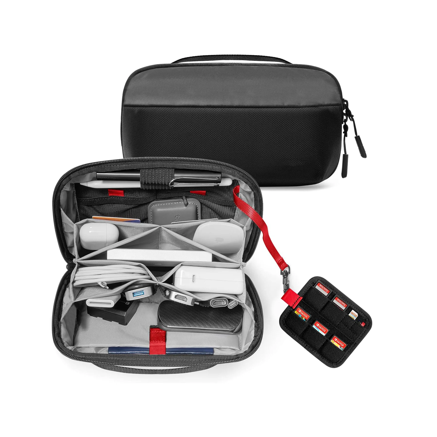 Tech Accessories Case - Seyahat Teknolojisi Düzenleyici Çantası, Su Geçirmez