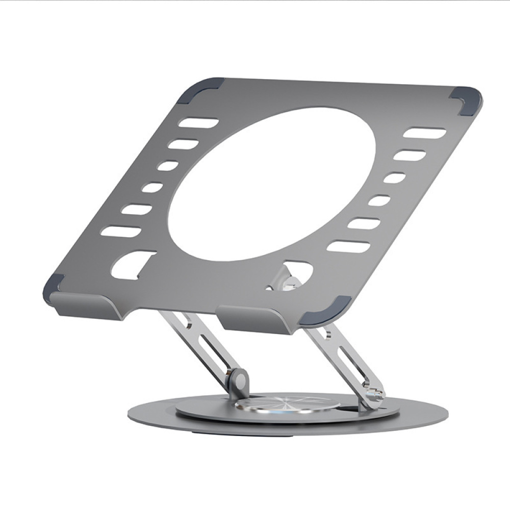 Laptop Stand Bamboo - Masaüstü Dizüstü Bilgisayar Standı Alüminyum Döner