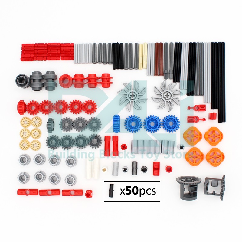 Tech Gear Accessories - 181 Parça MOC Teknik Parçaları Pim