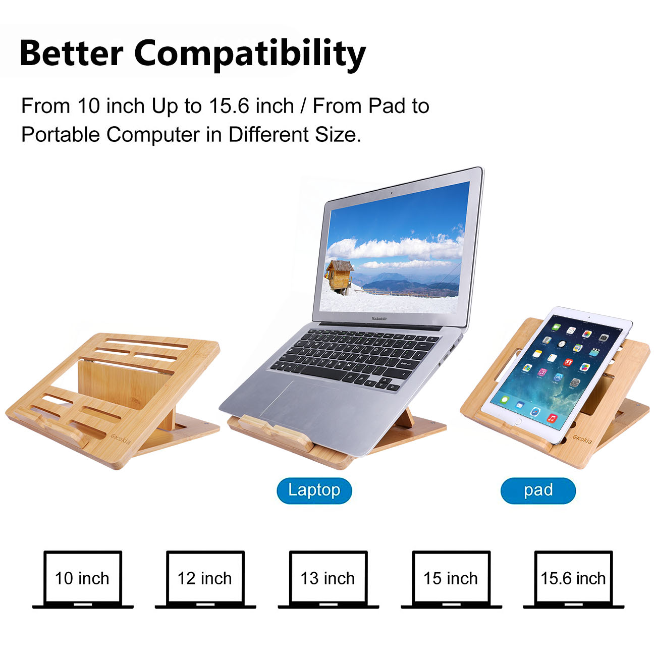 Bambu katlanabilir dizüstü bil - Laptop Stand Bamboo incelemesi ve fiyatı