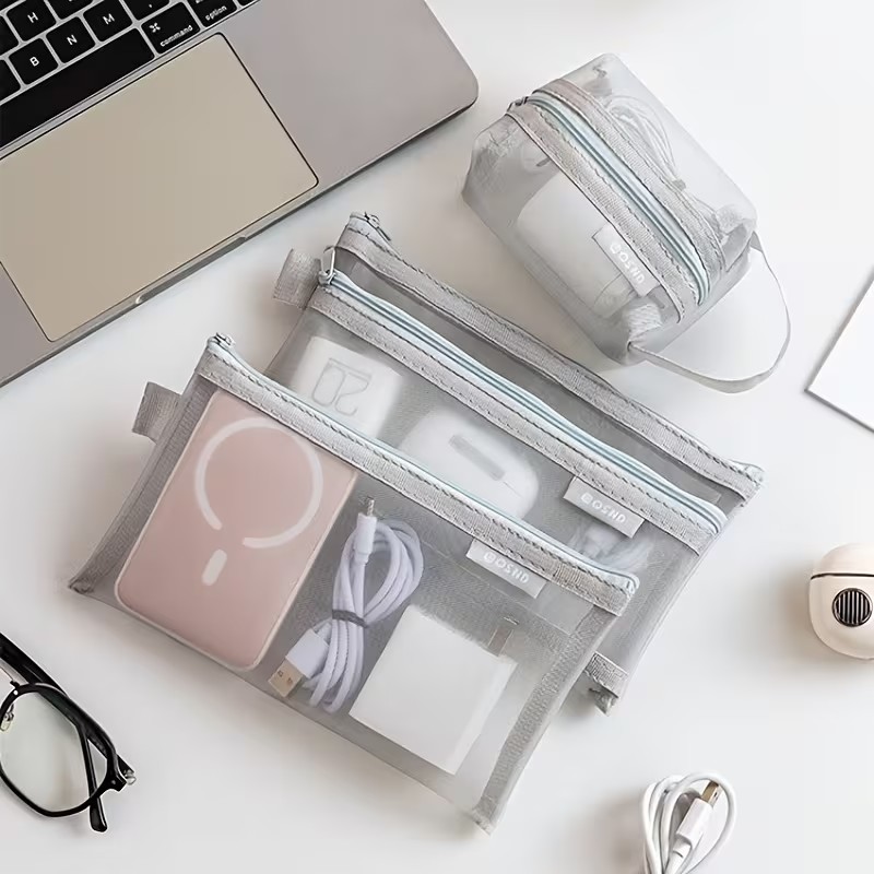 Gri Fileli Düzenleyici Çantala - Tech Accessories Case incelemesi ve fiyatı