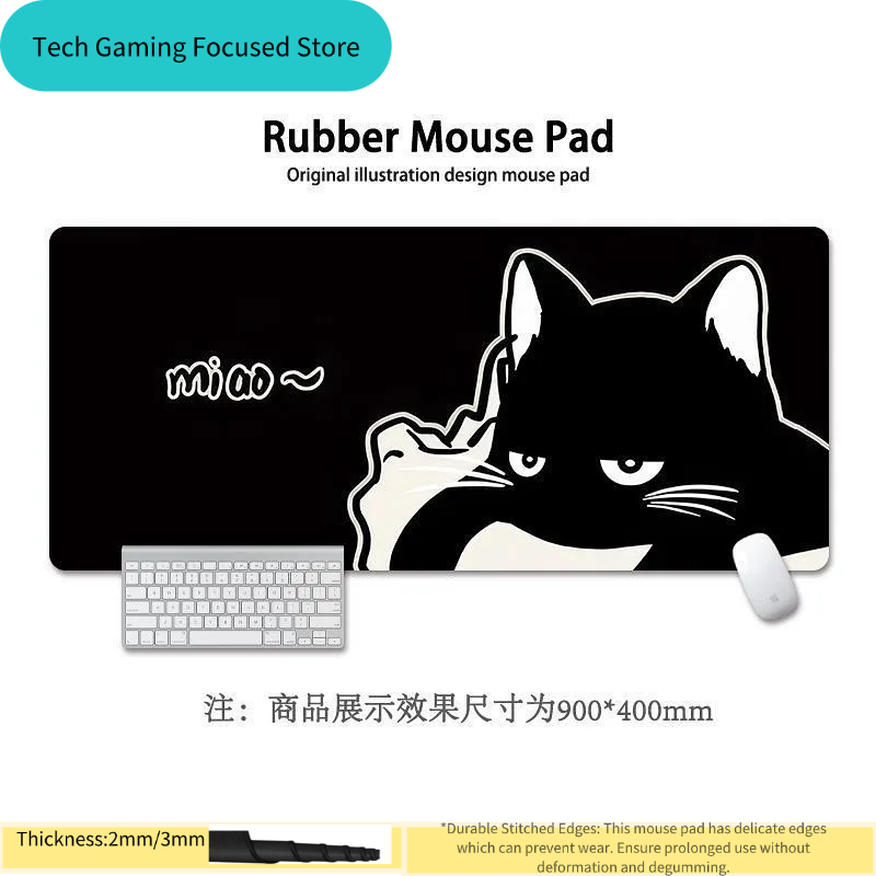 Siyah Kedi İllüstrasyonlu Mous - Tech Accessories For Office Desk incelemesi ve fiyatı