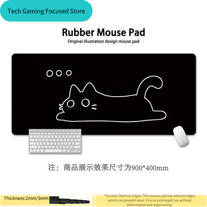 Siyah Kedi İllüstrasyonlu Mous - Tech Accessories For Office Desk incelemesi ve fiyatı